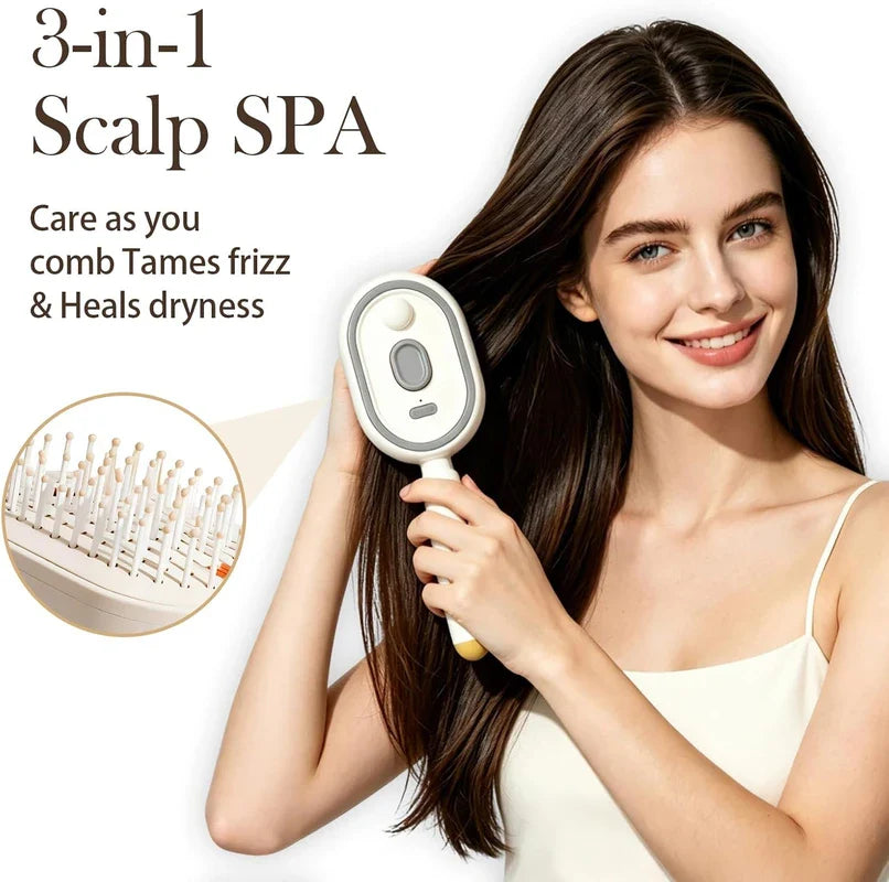 Electric Straightener And  Spray Air Cushion Massage Comb