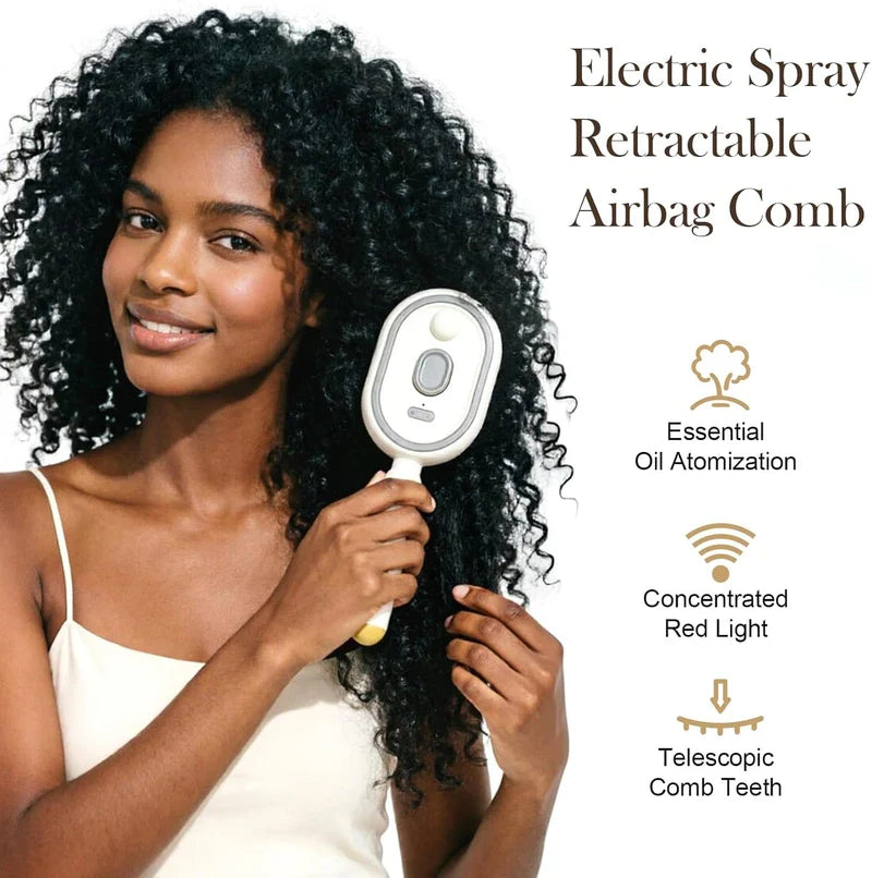 Electric Straightener And  Spray Air Cushion Massage Comb