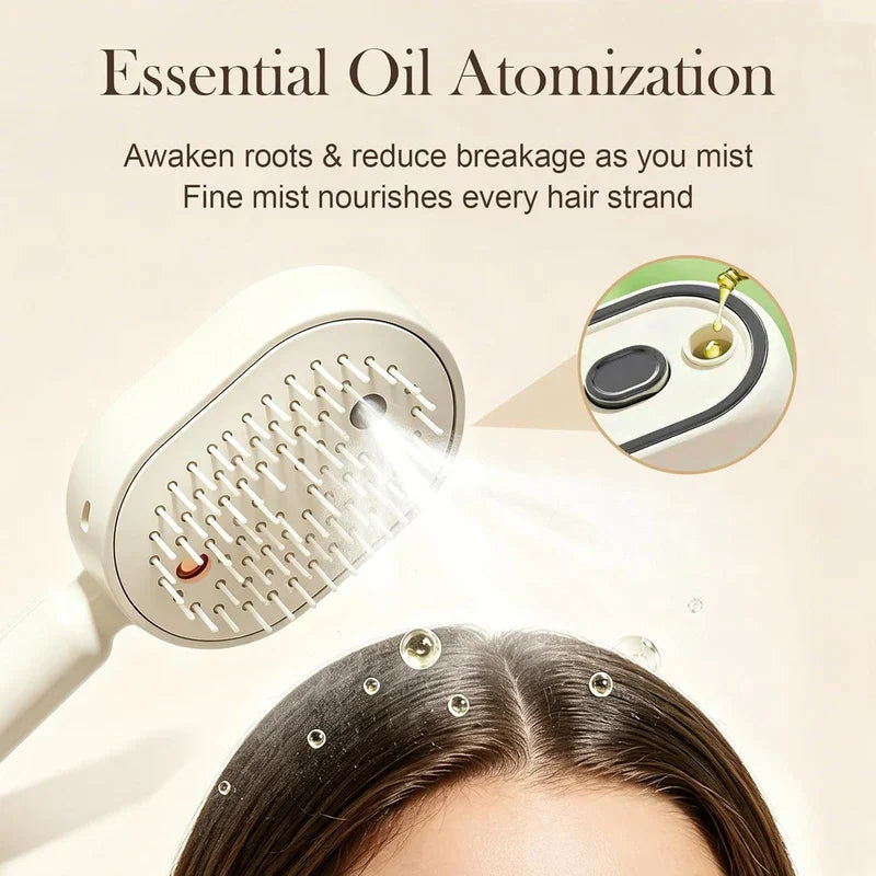 Electric Straightener And  Spray Air Cushion Massage Comb